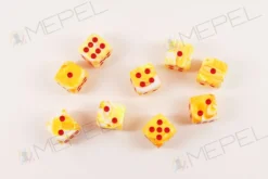 Kości Chessex - kostka k6 12mm Festive Sunburst/red