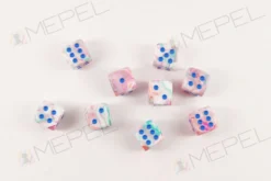 Kości Chessex - kostka k6 12mm Festive Pop Art/blue
