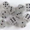 Kości Chessex - kostka k6 12mm Frosted Teal/white