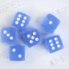 Kości Chessex - kostka k6 16mm Frosted Blue/white