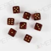 Kości Chessex - kostka k6 12mm Glitter Ruby/gold