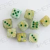 Kości Chessex - kostka k6 12mm Marble Green/dark green