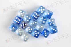 Kości Chessex - kostka k6 12mm Nebula Dark Blue/white