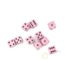 Kości Chessex - kostka k6 12mm Opaque Pastel Pink/black