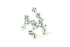 Kości Chessex - kostka k6 12mm Opaque Pastel Green/black