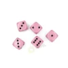 Kości Chessex - kostka k6 16mm Opaque Pastel Pink/black