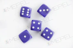 Kości Chessex - kostka k6 16mm Opaque Purple/white