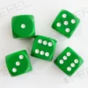 Kości Chessex - kostka k6 16mm Opaque Green/white