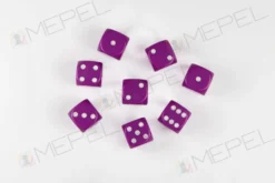 Kości Chessex - kostka k6 12mm Opaque Light Purple/white