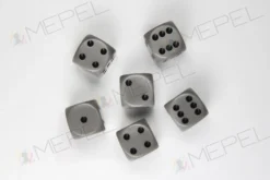 Kości Chessex - kostka k6 16mm Opaque Grey/black