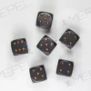 Kości Chessex - kostka k6 16mm Opaque Dark Grey/copper
