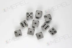 Kości Chessex - kostka k6 12mm Opaque Grey/black