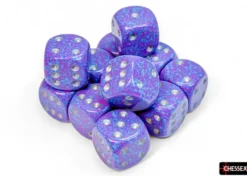 Kości Chessex - kostka k6 16mm Speckled Silver Tetra