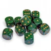 Kości Chessex - kostka k6 16mm Speckled Golden Recon