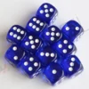 Kości Chessex - kostka k6 16mm Translucent Blue/White