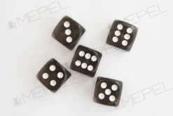 Kości Chessex - kostka k6 16mm Translucent Smoke/white