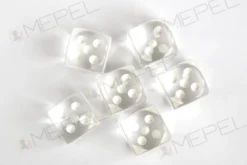 Kości Chessex - kostka k6 12mm Translucent Yellow/white