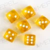 Kości Chessex - kostka k6 12mm Translucent Orange/white