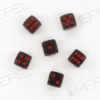 Kości Chessex - kostka k6 12mm Translucent Smoke/red