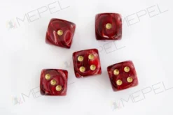 Kości Chessex - kostka k6 16mm Vortex Burgundy/gold
