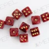 Kości Chessex - kostka k6 12mm Vortex Burgundy/gold