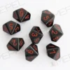 Kości Chessex - kostka k10 Opaque Black/red