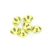 Kości Chessex - kostka k10 Opaque Pastel Pink/black