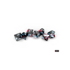 Kości Chessex - zestaw 7 kostek Brush Dark Side/Blue