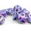 Kości Chessex - zestaw 7 kostek Festive Hydrangea/black (+ bonusowa kość)