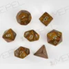 Kości Chessex - zestaw 7 kostek Glitter Gold/silver
