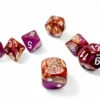 Kości Chessex - zestaw 7+1 kostek Lab Dice - Gemini Copper-Purple/white