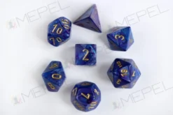 Kości Chessex - zestaw 7 kostek Lustrous Purple/gold