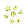 Kości Chessex - zestaw 7 kostek Opaque Pastel Yellow/black