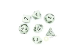 Kości Chessex - zestaw 7 kostek Opaque Pastel Blue/black