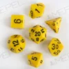 Kości Chessex - zestaw 7 kostek Opaque Yellow/black