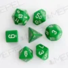 Kości Chessex - zestaw 7 kostek Opaque Green/white