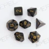 Kości Chessex - zestaw 7 kostek Opaque Black/red
