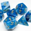 Kości Chessex - zestaw 7 kostek Phantom Teal/Gold