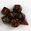 Kości Chessex - zestaw 7 kostek Scarab Blue Blood/gold
