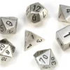 Kości Chessex - zestaw 7 kostek Solid Metal - Silver