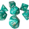 Kości Chessex - zestaw 7 mini kostek Marble Oxi‑Copper/white