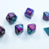 Kości Chessex - zestaw 7 mini kostek Gemini Steel-Teal/white