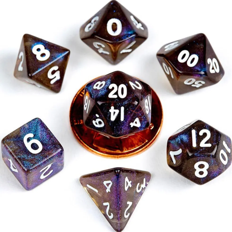 Kości Fanroll - zestaw 7 mini kostek Stardust Galaxy (10mm)