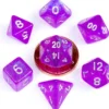 Kości Fanroll - zestaw 7 mini kostek Stardust Supervolcano with White Numbers (10mm)