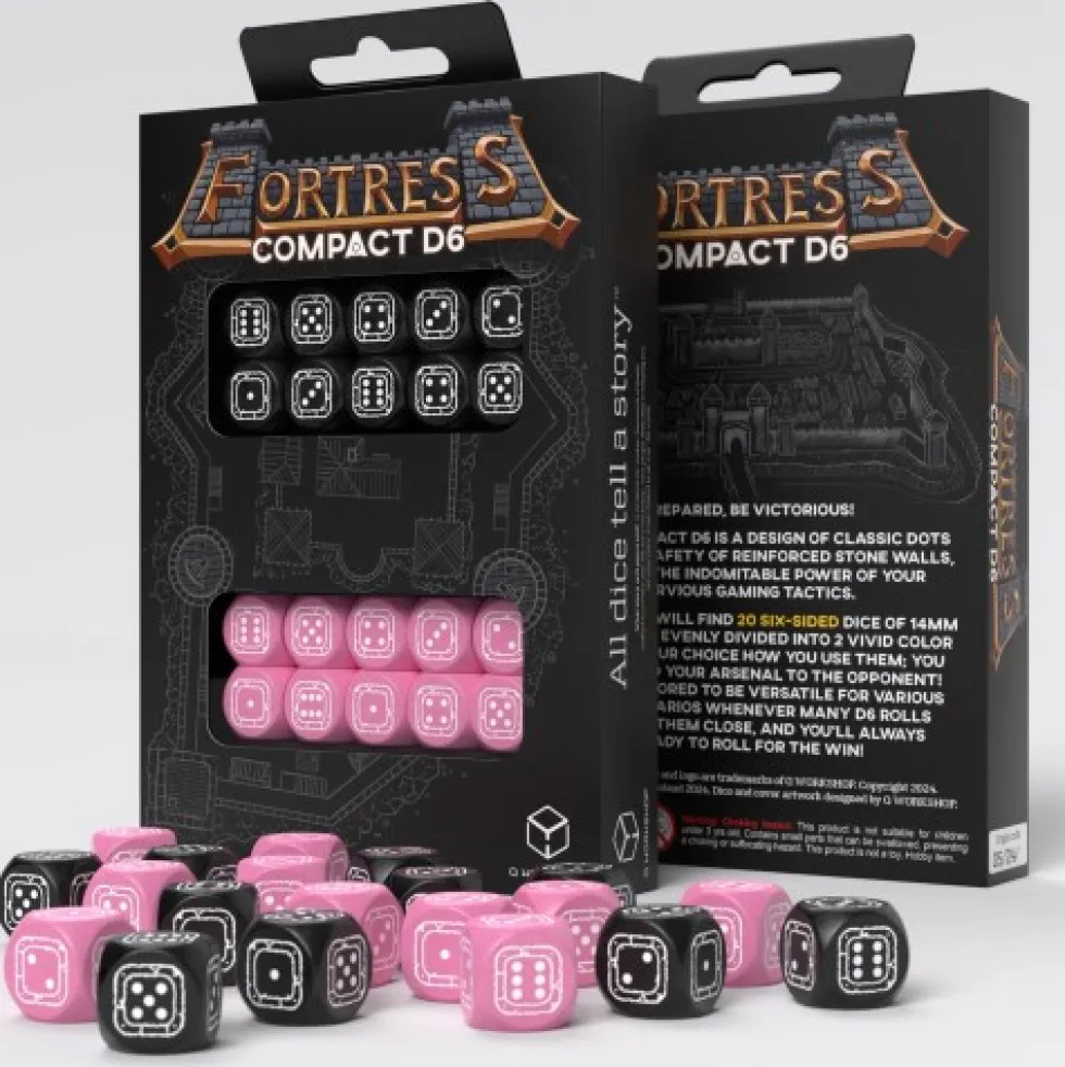 Komplet Fortress Compact D6: Black&Pink