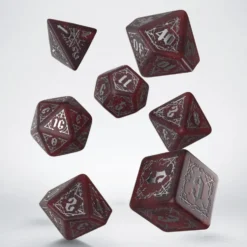 Komplet kości RPG Krwiopijców - Szkarłatny