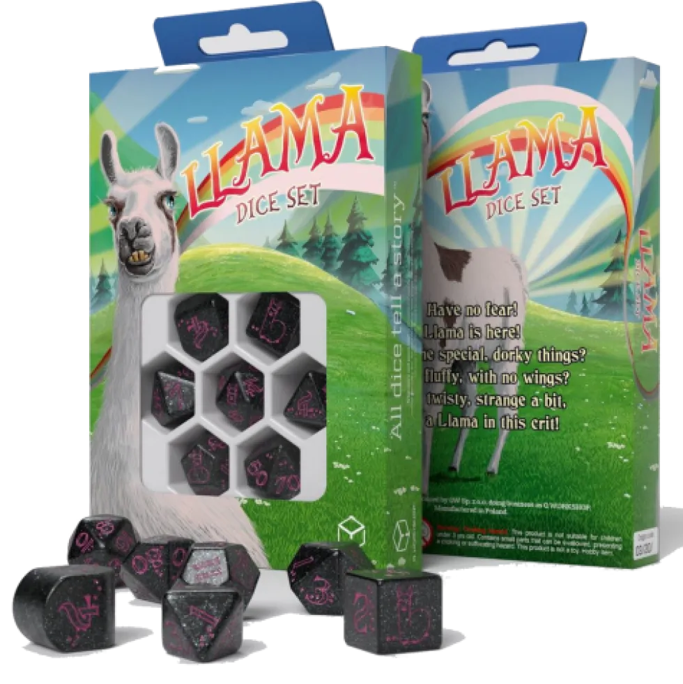 Komplet kości RPG: Lamy - Spitty