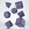 Komplet kości RPG Pathfinder: Goblin fioletowo-zielone