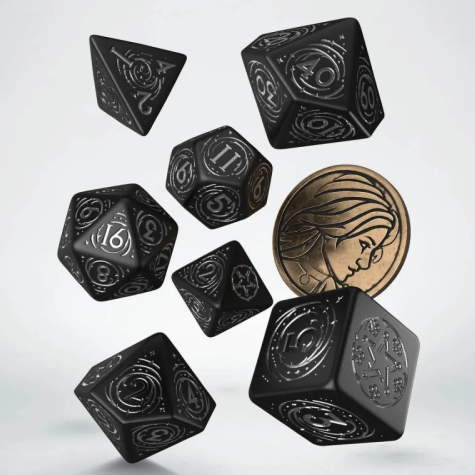 Komplet kości RPG Wiedźmin: Yennefer - Obsydianowa gwiazda