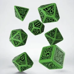 Komplet Kości "Zew Cthulhu": The Outer Gods - Cthulhu - Zielono-czarny